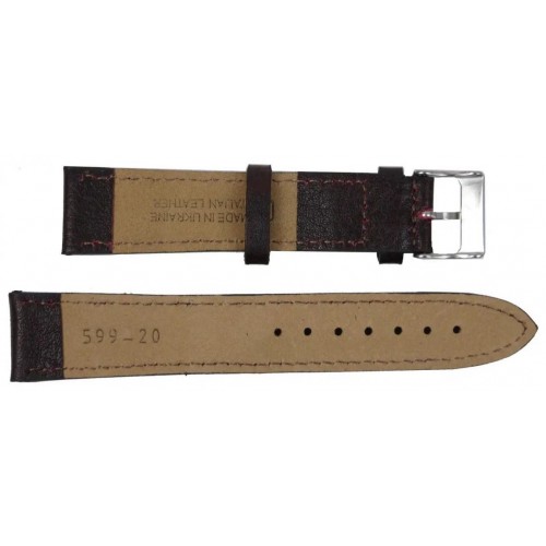 Ремінець для годинника Mykhail Ikhtyar шкіряний 20 мм Коричневий (S599-20S brown) Ремінець для годинника Mykhail Ikhtyar шкіряний 20 мм Коричневий (S599-20S brown)
