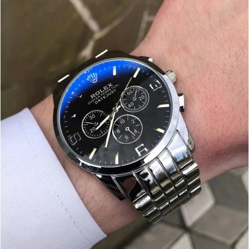 Наручний годинник чоловічий Clockhouse Rolex Сріблястий (IBW920SB) Наручний годинник чоловічий Clockhouse Rolex Сріблястий (IBW920SB)