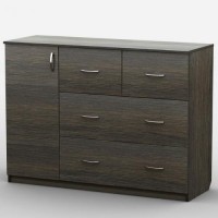 Комод Тиса Мебель АКМ-37 2 Венге 90x60x120 см Комод Тиса Мебель АКМ-37 2 Венге 90x60x120 см