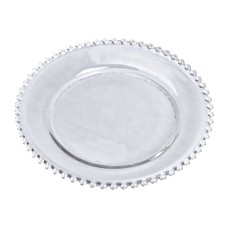 Тарілка десертна YIWU Перлини 18.5 см Прозорий (HP-YH-65)