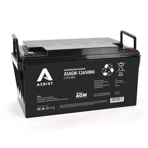 Акумуляторна батарея AZBIST Super AGM ASAGM-12650M6 12V 65Ah