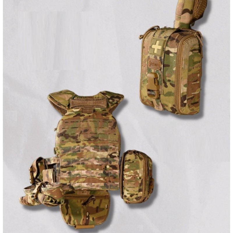 Плитоноска без плит з підсумками No Brand М7 One Size Мультикам (1942418752)