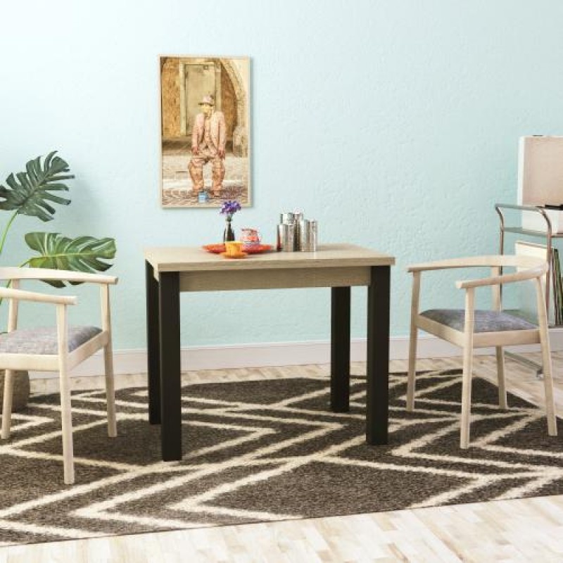 Стіл кухонний разкладний Art In Head Dinner 90*60/120 см Дуб сонома + Венге