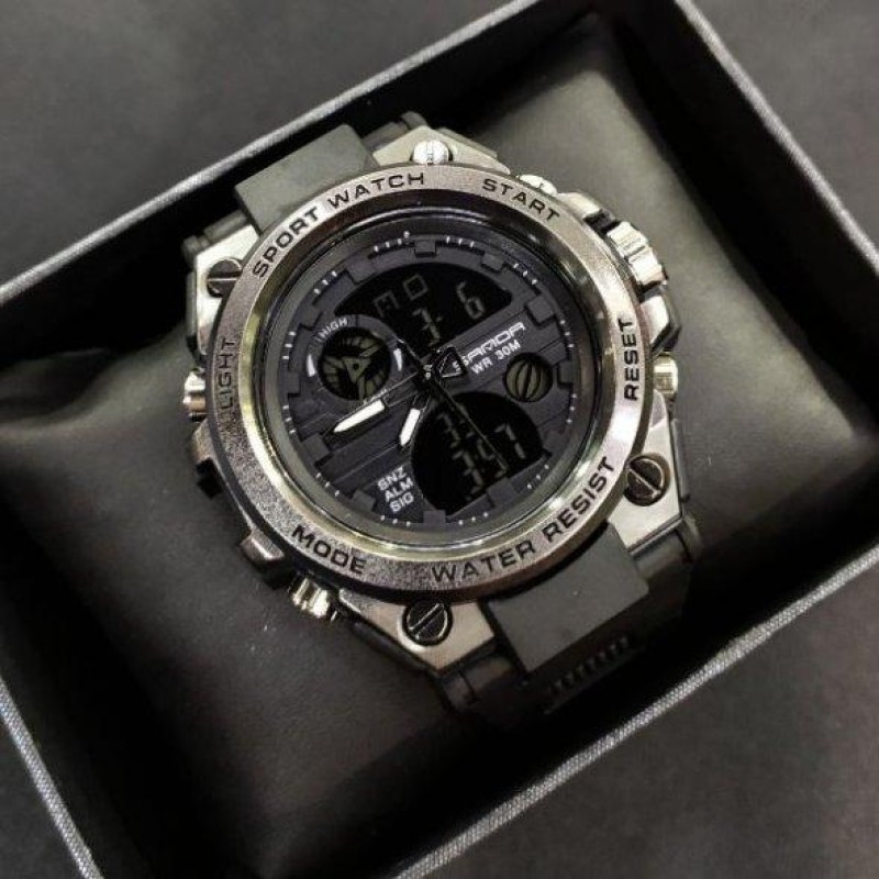 Годинник наручний чоловічий Sanda Tattoo Black