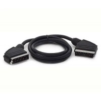 Кабель для підключення електроніки SCAN SCART - SCART 1.2 м Black