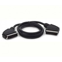 Кабель для підключення електроніки SCAN SCART - SCART 1.2 м Black
