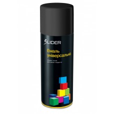 Емаль універсальна SLIDER Color Матова 400 мл RAL 9005 Чорний