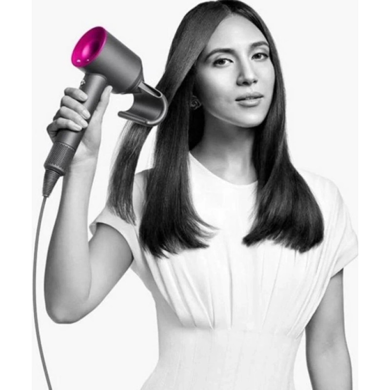 Фен стайлер для волосся Kemei 5 в 1 Supersonic Premium Magic Hair 1600 Вт 5 насадок Рожевий (HD07P)