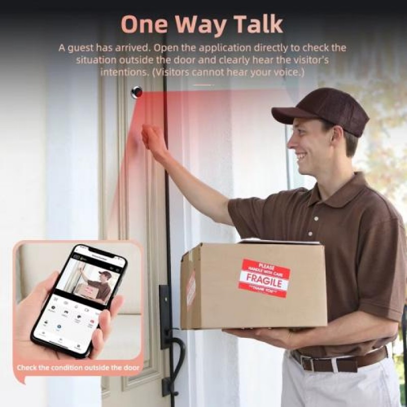 Wifi відеовічко Nectronix A15 Tuya app (101129)