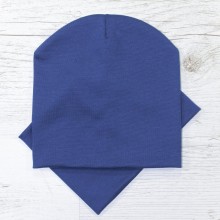 Дитяча шапка з хомутом КАНТА розмір 52-56 Синій (OC-244)