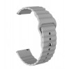 Ремінець BeWatch 20мм силіконовий для годинника універсальний Wave Сірий (1010707)