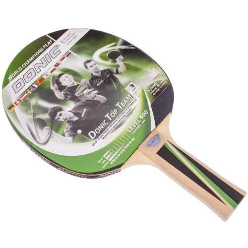 Ракетка для настільного тенісу 1 штука DONIC LEVEL 400 MT-715041 TOP TEAM (деревина, гума) (PT0620) в інтернет супермаркеті PbayMarket!