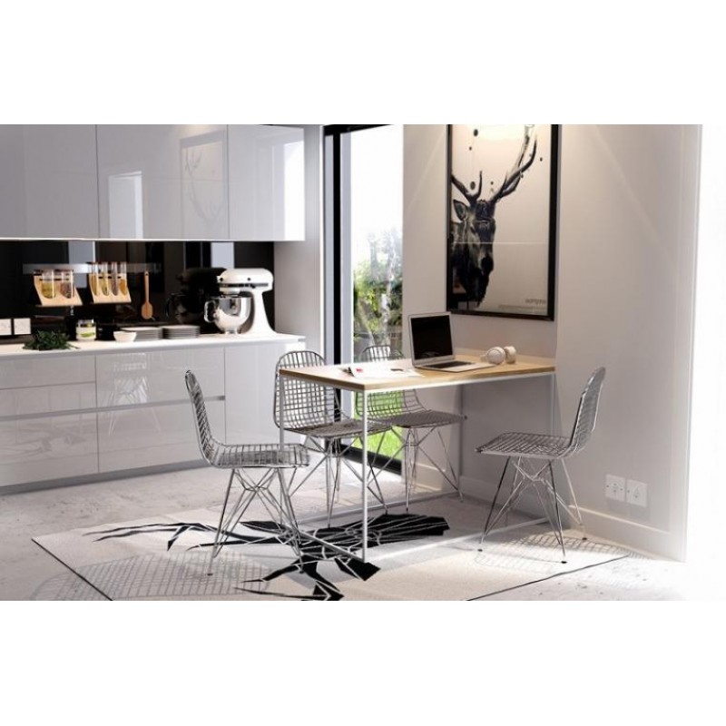 Обідній стіл у стилі Loft NS-1102 780x1400x600 мм Черный