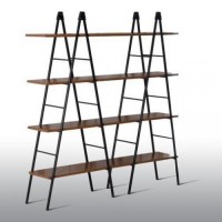 Стелаж для зберігання в стилі Loft Чорний NS-1847 1830x1400x300 мм Стелаж для зберігання в стилі Loft Чорний NS-1847 1830x1400x300 мм