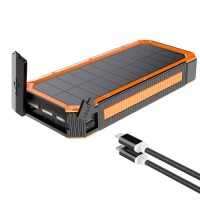Зарядний пристрій на сонячних батареях iBattery YD-888KW 30000 mAh з ліхтариком (2431426714)