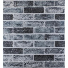 Самоклеюча декоративна 3D панель цегла 3D Loft сіро-синій клінкер 700x700x5 мм (413)