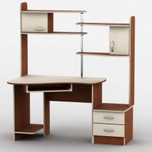 Стіл комп'ютерний Тиса Мебель Тиса-9 Яблуня Ваніль 1680x800x1440 мм