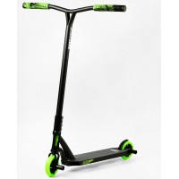 Самокат трюковий Best Scooter FEAR SCS система пеги алюмінієвий диск та дека колеса PU 100 кг Black and green (112902)