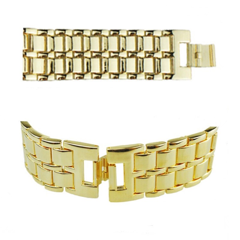 Годинник-браслет Iron Samurai LED Watch золотистий з червоними світлодіодами (IBW012YR)