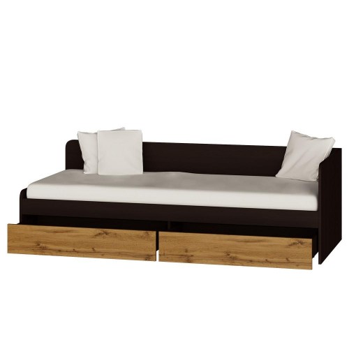 Односпальне ліжко з ящиками Еверест Соната-800 венге + аппалачі в інтернет супермаркеті PbayMarket!