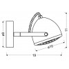 Бра Candellux Pent 19x11 см Сірий (91-67999)