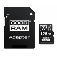 Карта пам'яті MicroSDXC 128GB UHS-I Class 10 Goodram + SD-adapter (M1AA-1280R12)