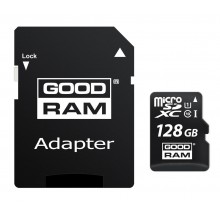 Карта пам'яті MicroSDXC 128GB UHS-I Class 10 Goodram + SD-adapter (M1AA-1280R12)