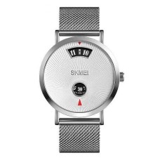 Чоловічий наручний годинник Skmei 1489 Сріблястий