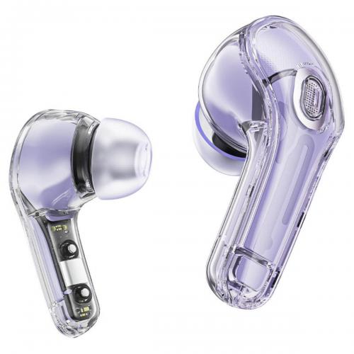 Навушники Acefast T8 Crystal color 2 bluetooth earbuds Alfalfa Purple