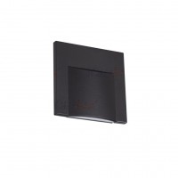 Світильник сходовий Kanlux Erinus 7.5x1.6x7.5 см Чорний (Kan33332)