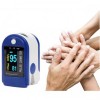 Пульсоксиметр Pulse Oximeter Healer AD807 електронний на палець Синій в інтернет супермаркеті PbayMarket!