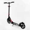 Самокат двоколісний складаний амортизатор Best Scooter PU колеса 100 кг Black and red (105585)