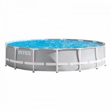 Каркасний басейн Intex 26724 Prism Frame Pool 457 x 107 см Grey