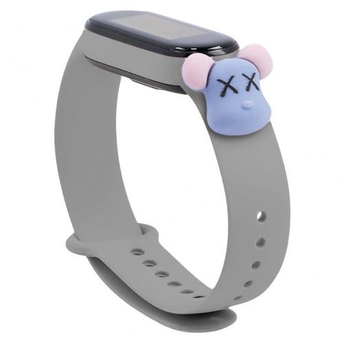 Ремінець Cartoon Strap для Xiaomi Mi Band 5 / 6 Grey Kaws Ремінець Cartoon Strap для Xiaomi Mi Band 5 / 6 Grey Kaws