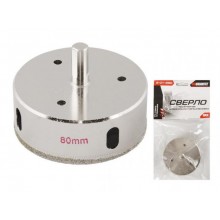 Свердло трубчасте GRANITE з алмазним напиленням для скла та плитки 80 мм 2-01-280