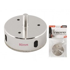 Свердло трубчасте GRANITE з алмазним напиленням для скла та плитки 80 мм 2-01-280