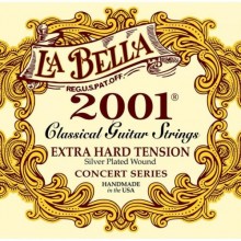 Струни для класичної гітари La Bella 2001XH Classic Silver Plated Extra Hard Tension