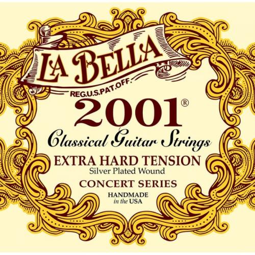 Струни для класичної гітари La Bella 2001XH Classic Silver Plated Extra Hard Tension Струни для класичної гітари La Bella 2001XH Classic Silver Plated Extra Hard Tension