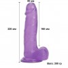 Фіолетовий фалоімітатор з мошонкою та присоскою XL (220*45 мм) We Love в інтернет супермаркеті PbayMarket!