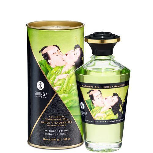 Масло розігріву Shunga APHRODISIAC WARMING OIL Midnight Sorbet 100 мл (SO2502) в інтернет супермаркеті PbayMarket!