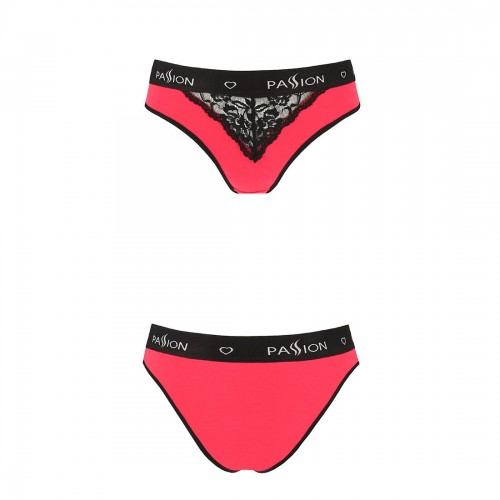 Трусики з широкою гумкою і мереживом Passion PS001 PANTIES red/black, size S в інтернет супермаркеті PbayMarket!