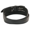 Шкіряний ремінь Skipper 110-130 x 3.5 см Чорний (1044-35)