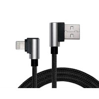 Кабель REAL-EL Premium USB2.0 AM-Lightning 1m Чорний (EL123500034)
