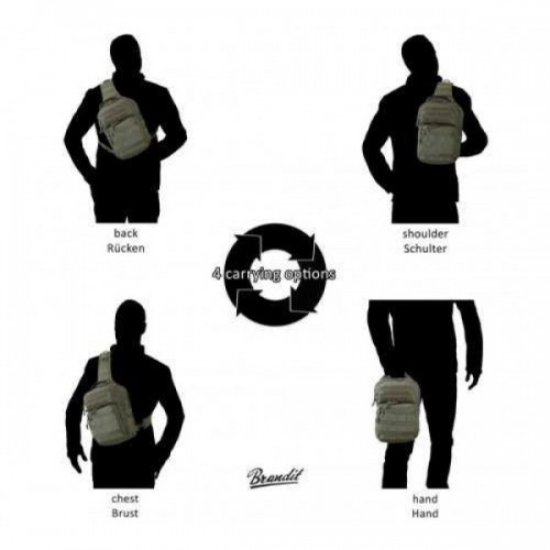 Сумка плечова Brandit US Cooper EDC 8л 30x22x13 см Оливковий (1810179800) Сумка плечова Brandit US Cooper EDC 8л 30x22x13 см Оливковий (1810179800)