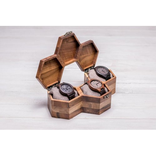 Дерев'яний органайзер для наручних годинників ecoWalnut 7.3х27.1х14.1 см Дерев'яний органайзер для наручних годинників ecoWalnut 7.3х27.1х14.1 см