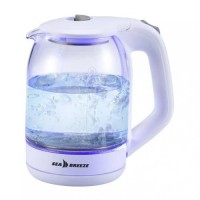 Електрочайник 1.8 л скляний SeaBreeze SB-015 White Електрочайник 1.8 л скляний SeaBreeze SB-015 White
