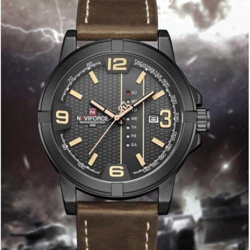 Чоловічий годинник NaviForce Cuba Коричневий Чоловічий годинник NaviForce Cuba Коричневий