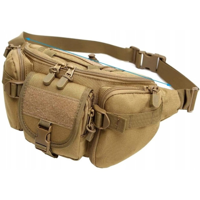 Тактична поясна сумка Edibazzar 32x15x13 см Койот (1870739977)