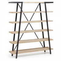 Стелаж для зберігання в стилі Loft NS-1668 1830x1500x300 мм Черный Стелаж для зберігання в стилі Loft NS-1668 1830x1500x300 мм Черный