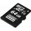 Карта пам'яті GoodRam microSDXC 64GB Class 10 UHS I (M1AA-0640R12) + SD адаптер (6475884)